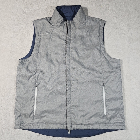 zero restriction Other - Zero Restriction Kiely Water Repellent Reversible Vest Blue / Gray Men's XL